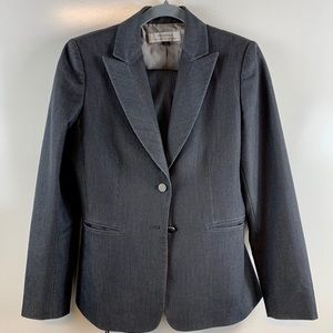 Tahari suit set black pinstripe size size 4